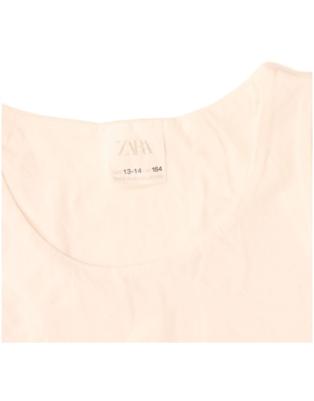 Zara Girls Ærmeløs Crop Top 13-14 år Hvid