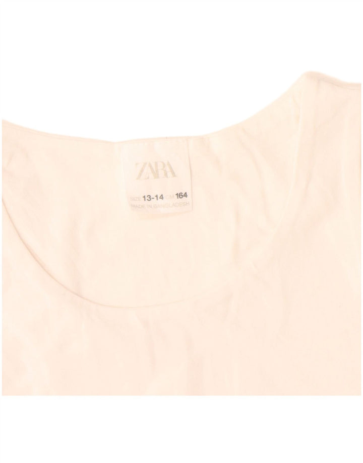 Zara Girls Ærmeløs Crop Top 13-14 år Hvid