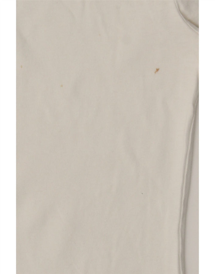 Tommy Hilfiger Dame T-Shirt Top UK 8 Small White