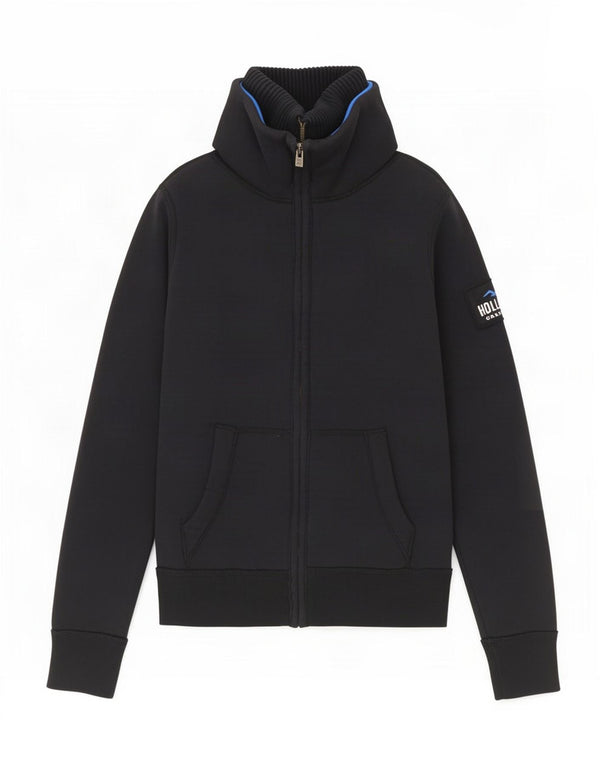 Hollister Mens Bomber Jacket UK 36 Small Navy Blue
