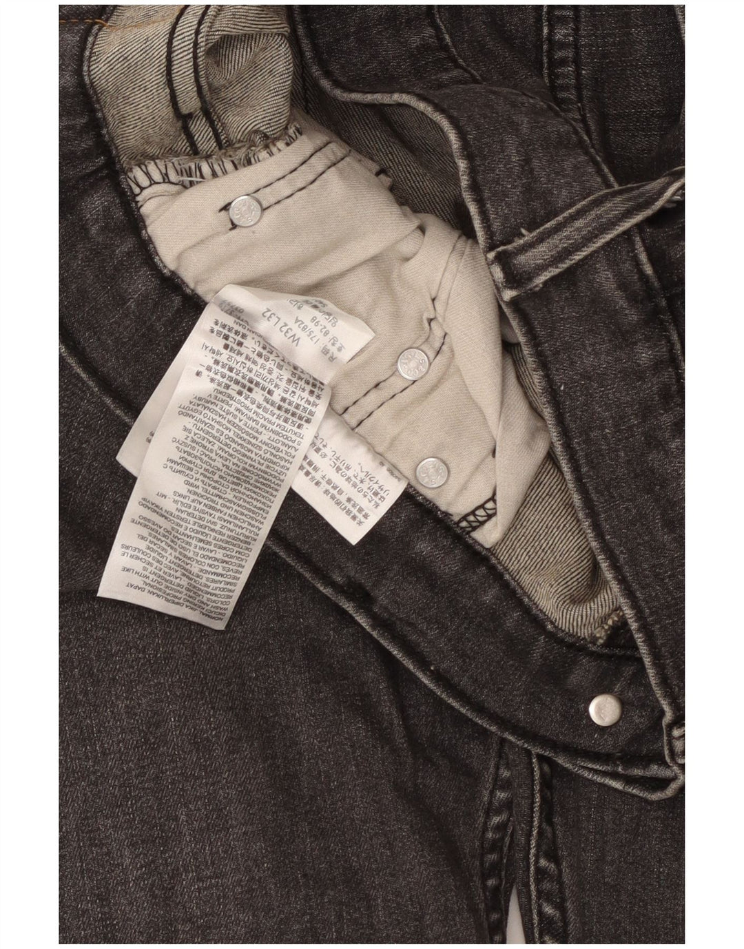 LEVI'S Herre 510 Skinny Jeans W32 L32 Grå Bomuld