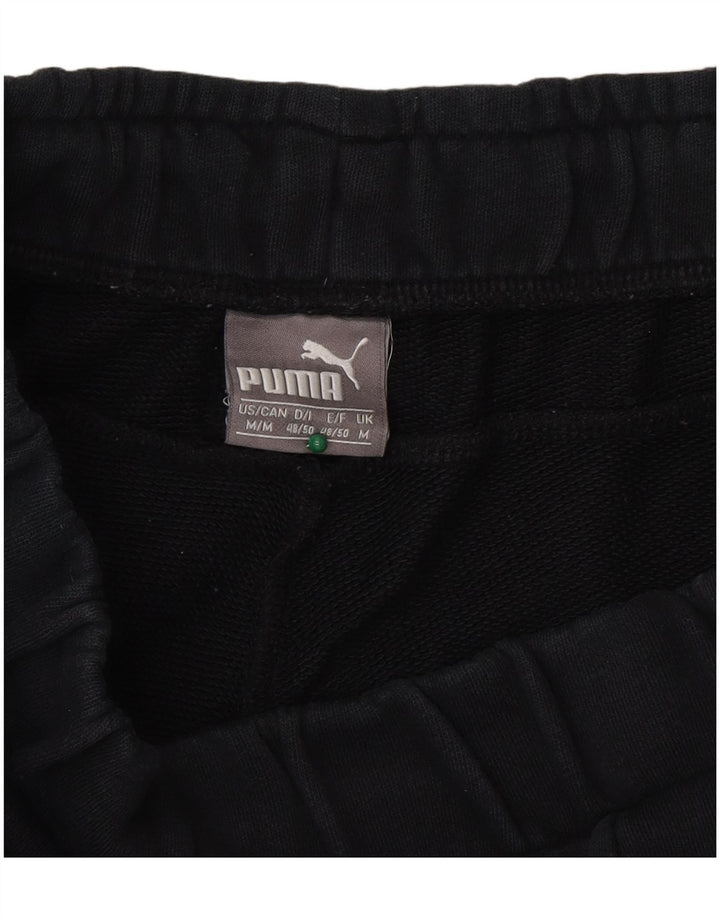 PUMA Mens Graphic Tracksuit Trousers Joggers Medium  Black