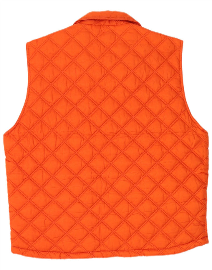 INVICTA Herre Quiltet Gilet UK 42 XL Orange Polyamid