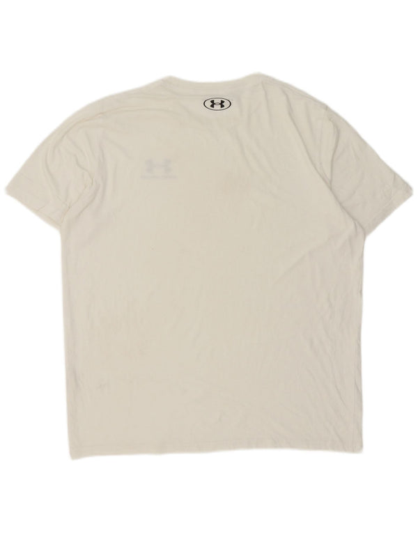 Under Armour Mens T-Shirt Top Large White