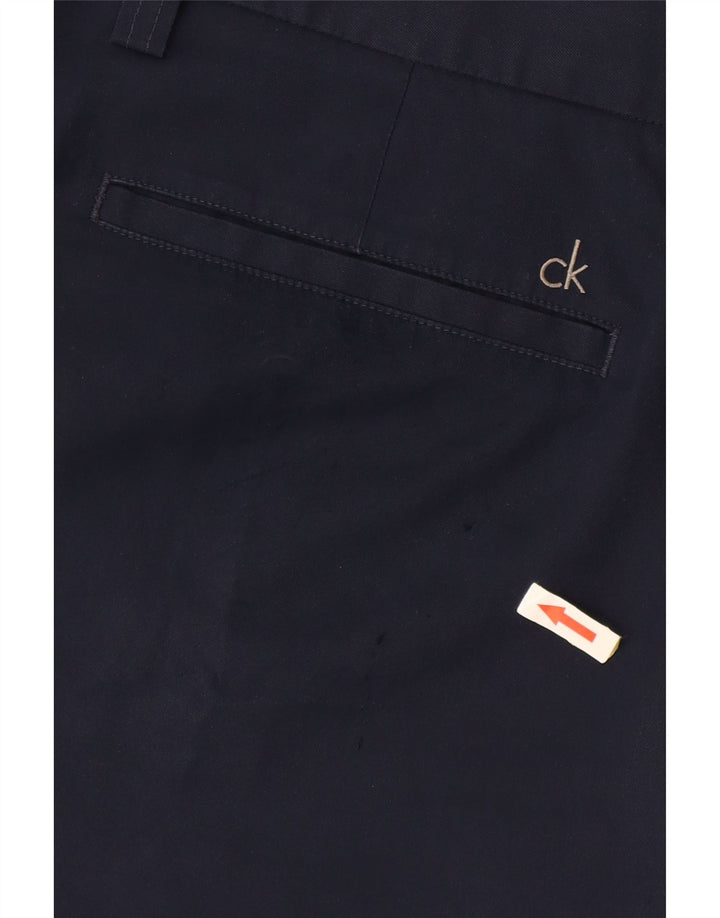 CALVIN KLEIN Chino Shorts til mænd W38 XL Marineblå polyester