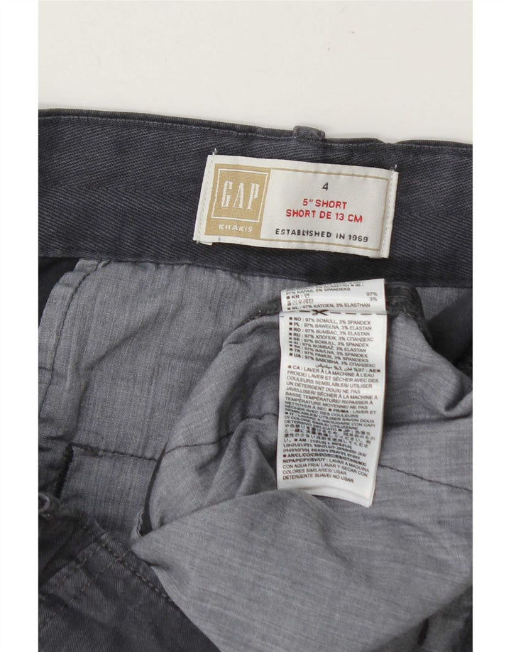 Gap Kvinder Khakis Chino Shorts US 4 Small W27 Grå Bomuld