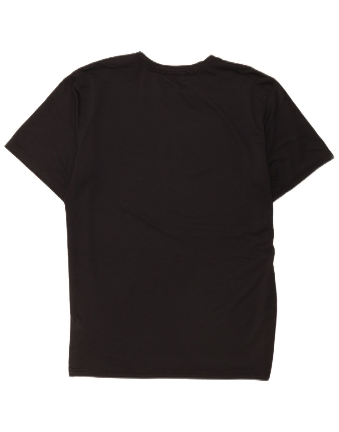 Nike Dame Dri Fit Regular Graphic T-Shirt Top UK 16 Large Black Polyester