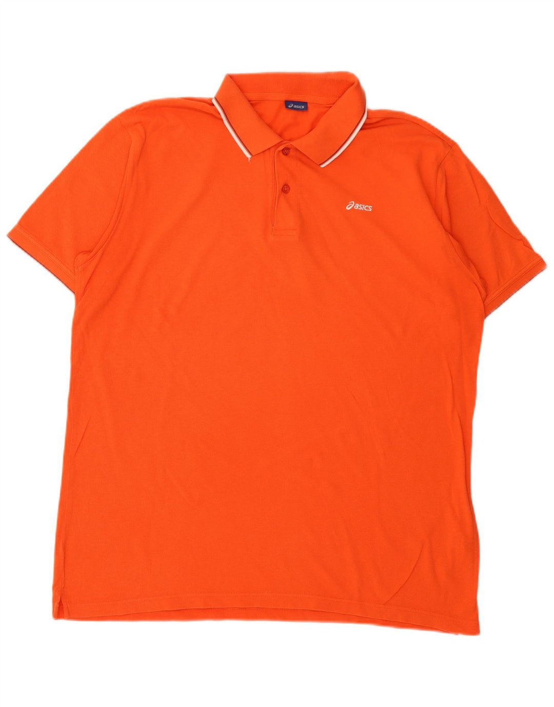 Asics herre poloshirt XL orange bomuld
