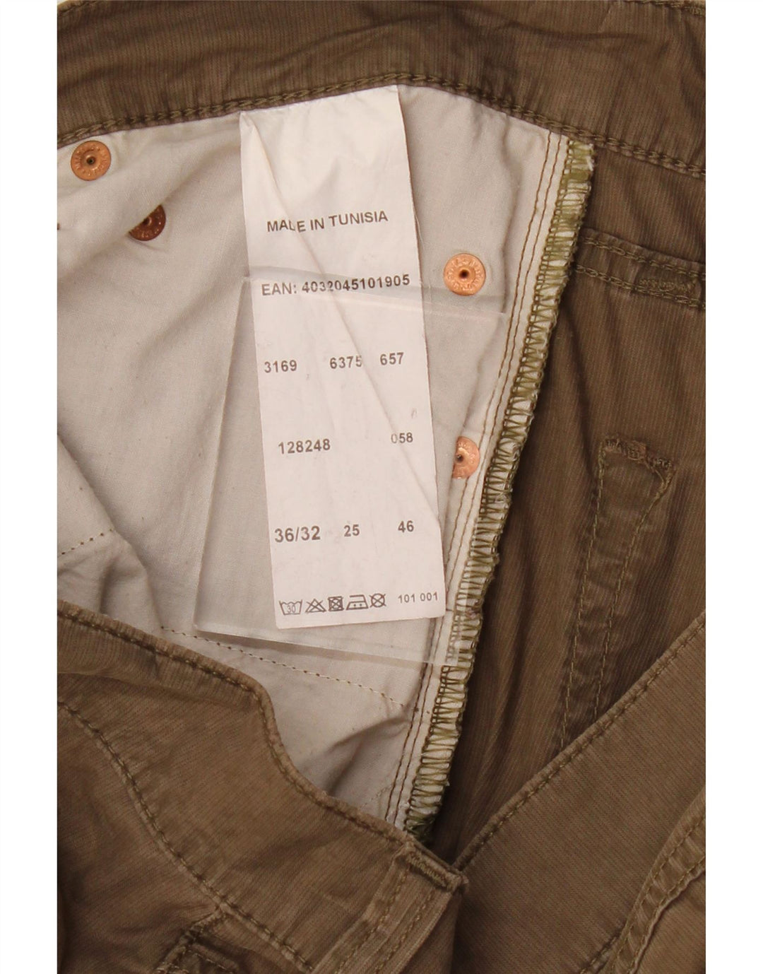 MUSTANG Casual Shorts til mænd W36 Stor Khaki Bomuld