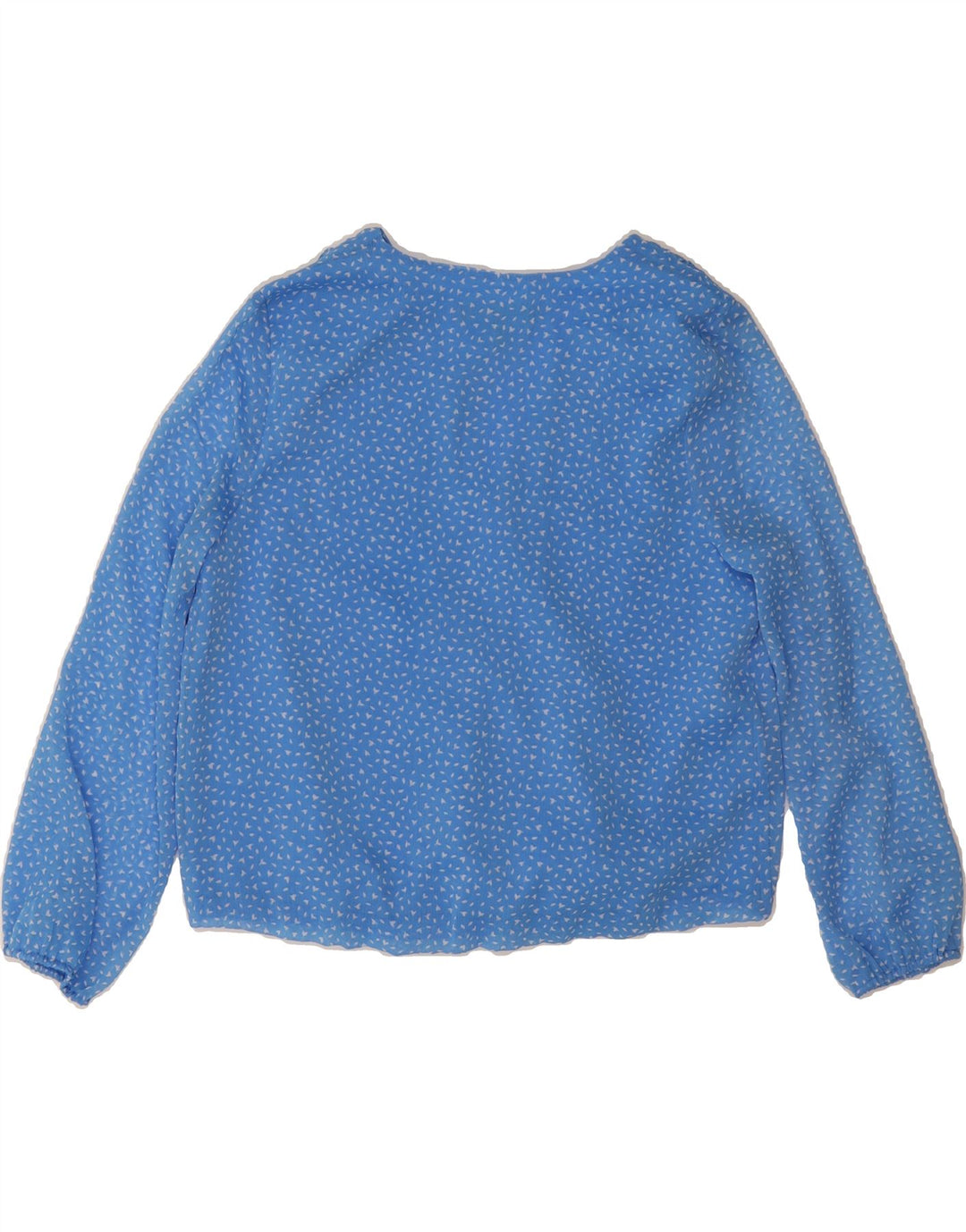 BANANA REPUBLIC Womens Blouse Top UK 6 XS Blue Flecked Polyester Vintage Banana Republic and Second-Hand Banana Republic from Messina Hembry 