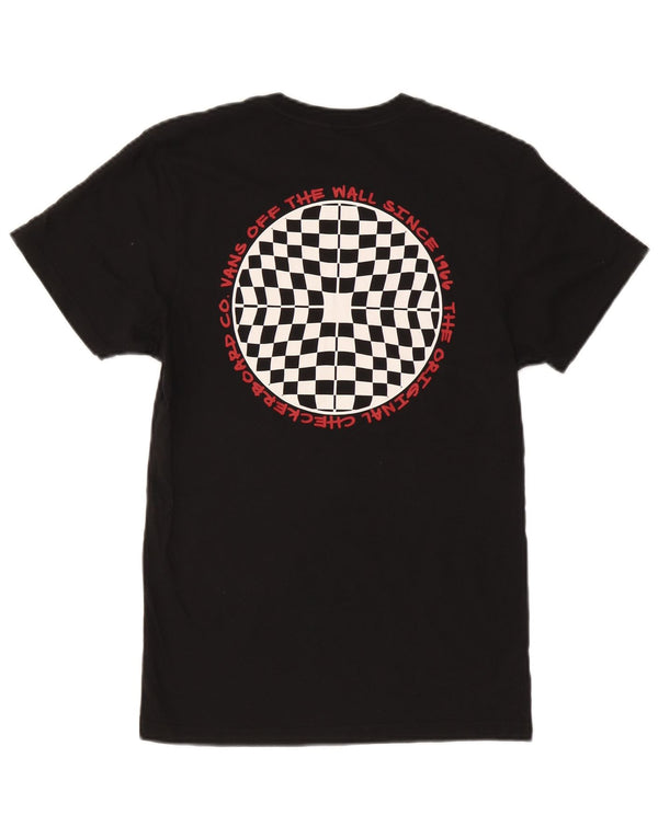 Vans Mens Graphic T-Shirt Top Small Black Cotton
