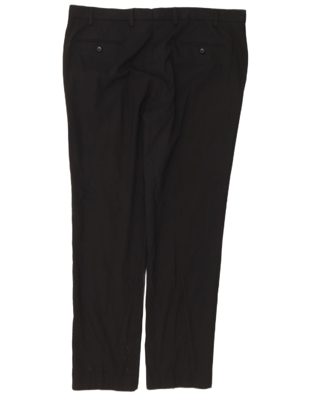 MARKS & SPENCER Slim Chino-bukser til mænd W40 L33 Sort polyester