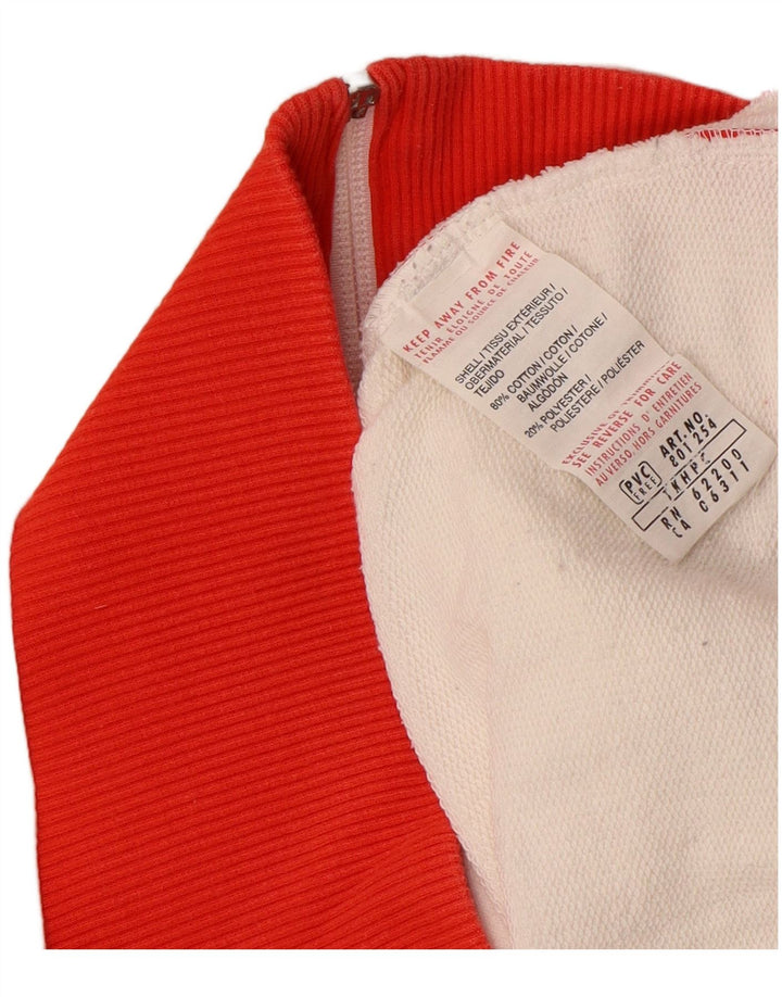 PUMA Grafisk træningsdragt topjakke til kvinder UK 16 Stor hvid farveblok