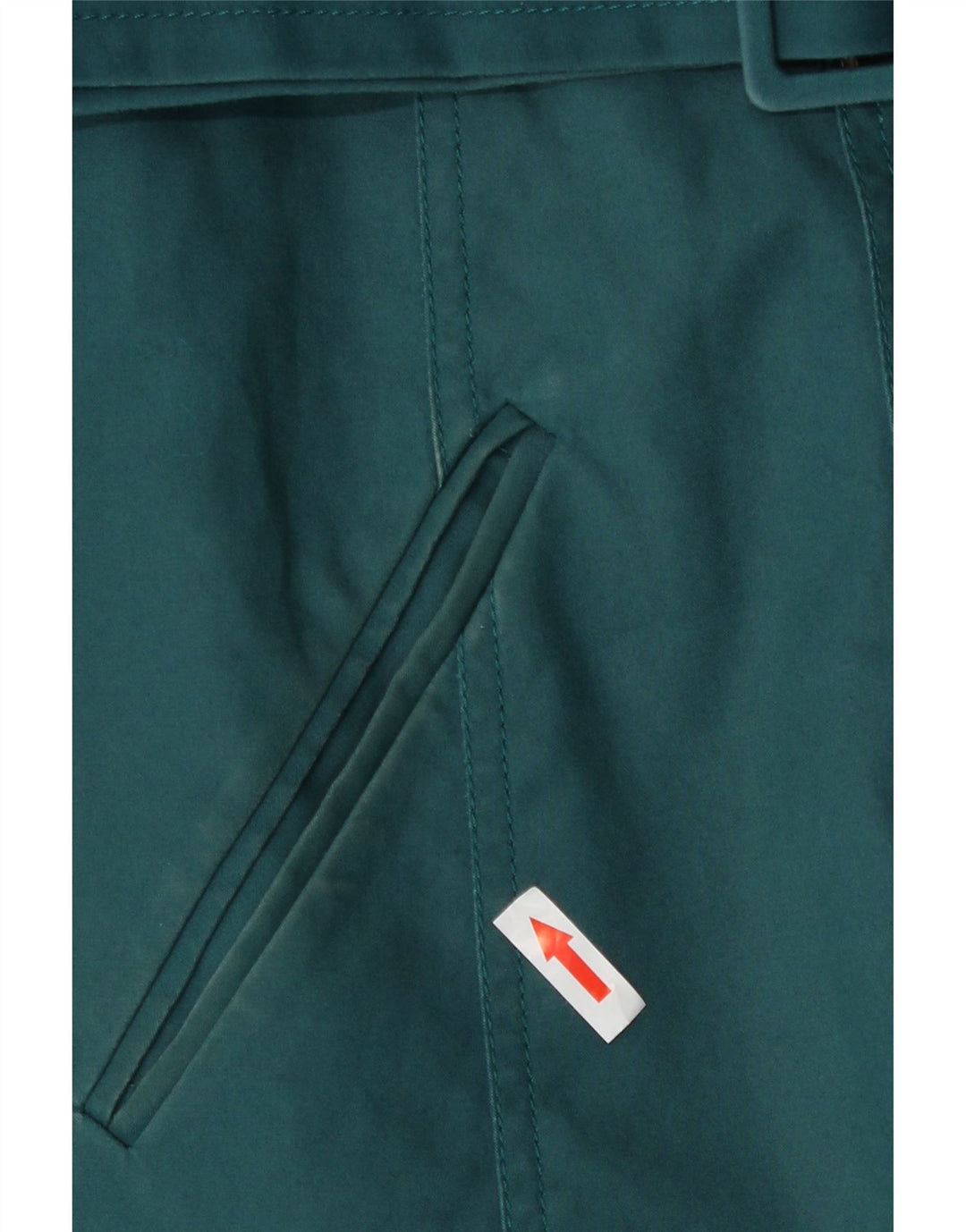 Monsoon Womens Trench Coat UK 20 2XL Grøn Bomuld