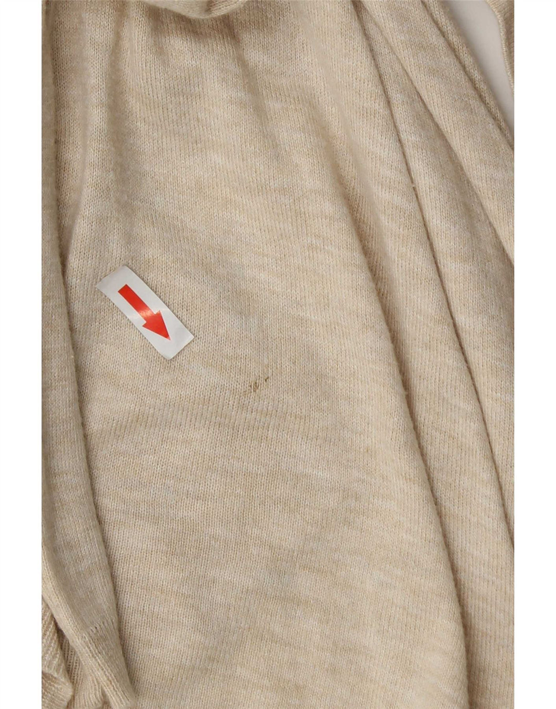Fat Face Dame Longline Åben Cardigan Sweater UK 14 Medium Beige Flecked