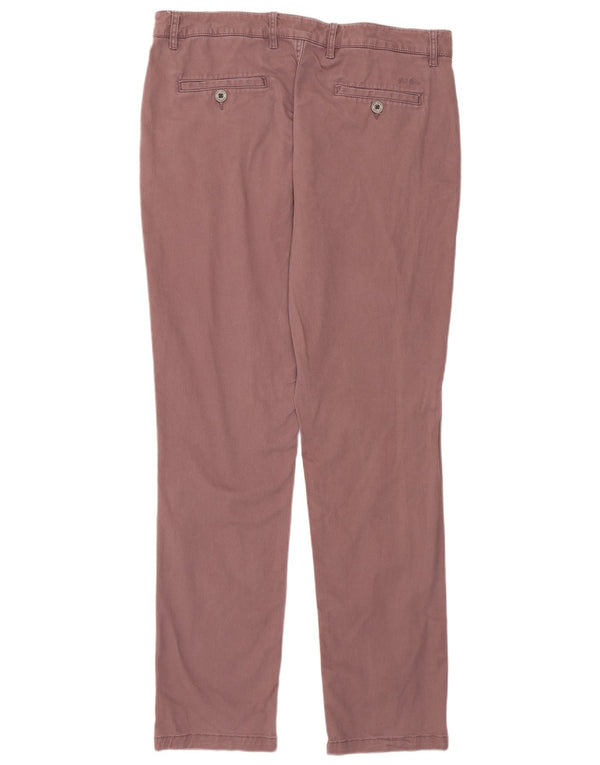 Fat Face Dame Slim Chino Bukser UK 14 Large W34 L31 Lilla Bomuld