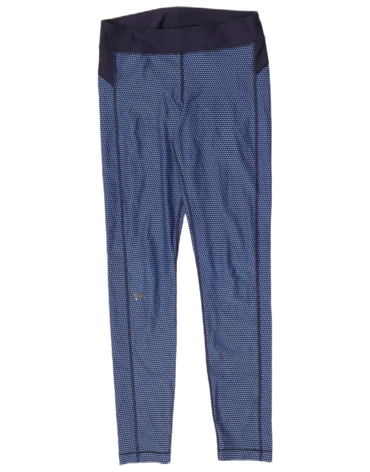 Under Armour Dame Leggings Medium Blue Geometrisk Polyester