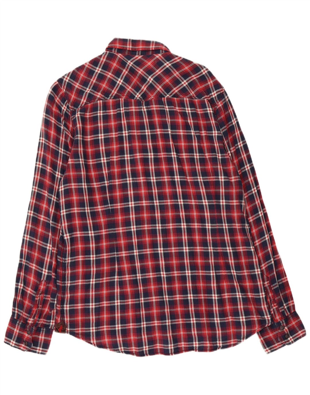 MARLBORO CLASSICS Herre Custom Fit Flanelskjorte XL rød ternet