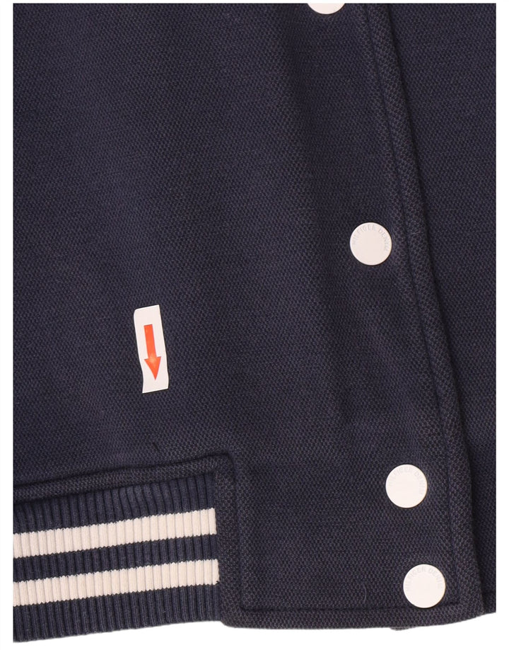 Tommy Hilfiger Dame Oversized Varsity Jacket UK 10 Small Navy Blue