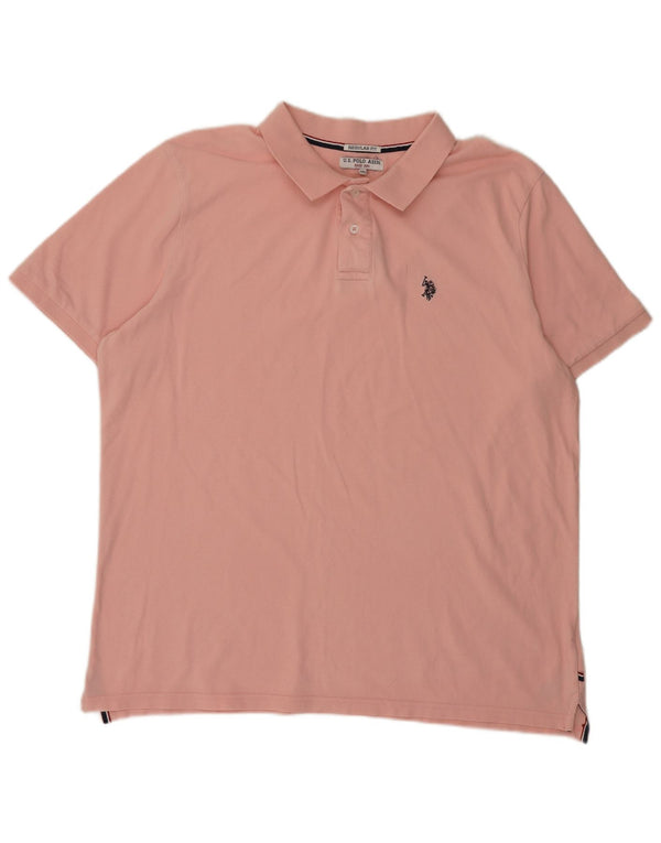 U.S. Polo Assn. Herre Regular Fit Polo Shirt 2XL Pink Bomuld