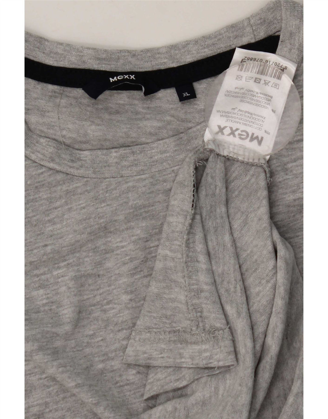 Mexx Herre Regular Fit Top Langærmet XL Grå Flecked Bomuld