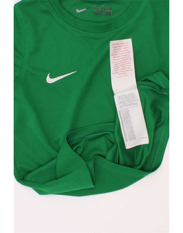 Nike drenge T-shirt top 5-6 år grøn polyester