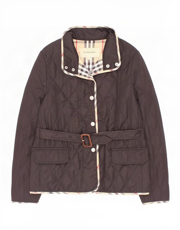 Burberry piger quiltet jakke 11-12 år sort polyester