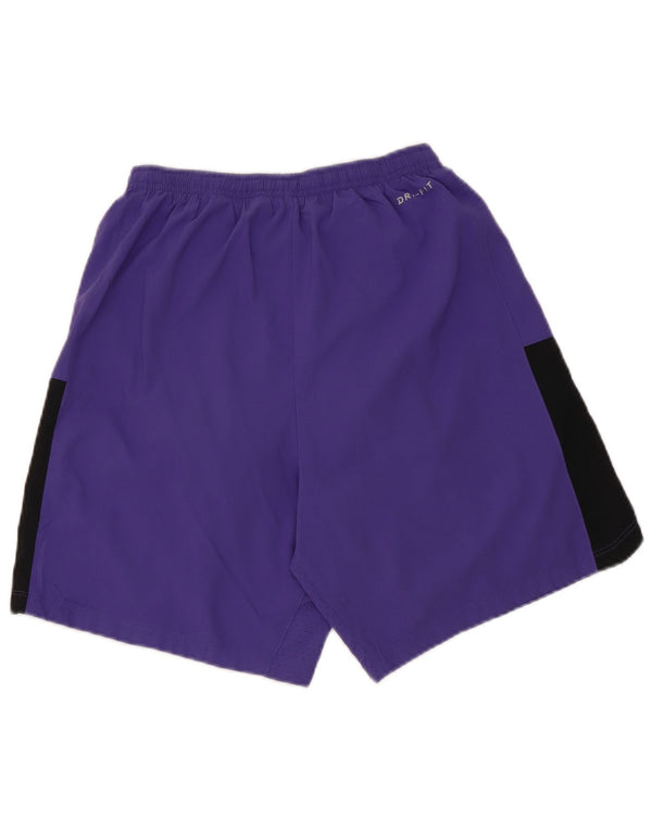 Nike sportsshorts til kvinder UK 10 Small Purple Polyester