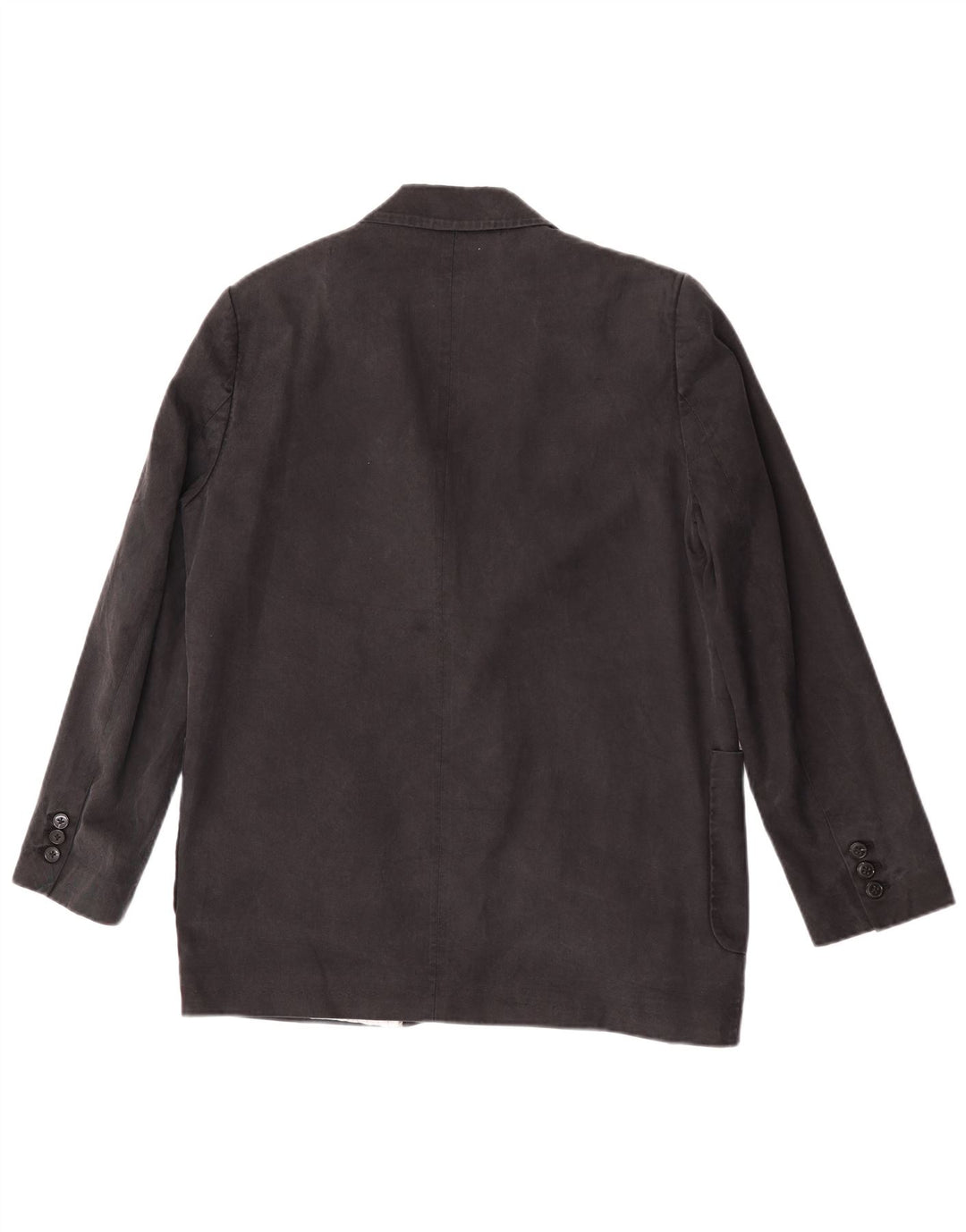 Zara Dame 2 Button Blazer Jacket UK 14 NMedium Black Linen
