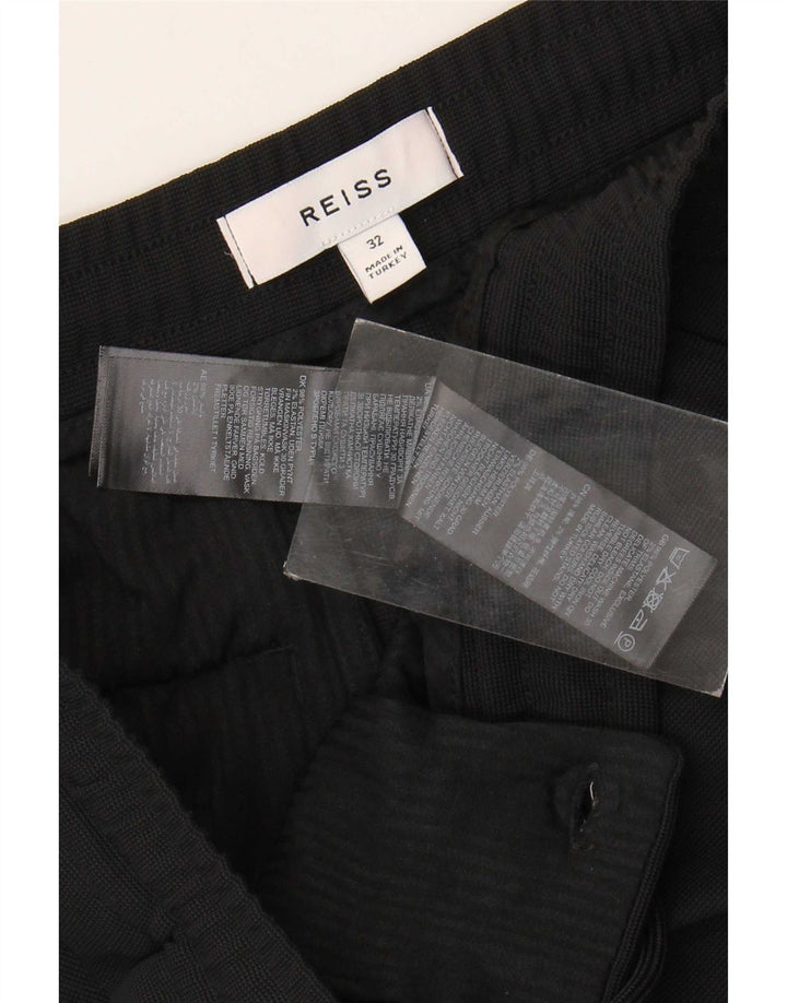 Reiss Chino Shorts til mænd W32 Medium Black Polyester