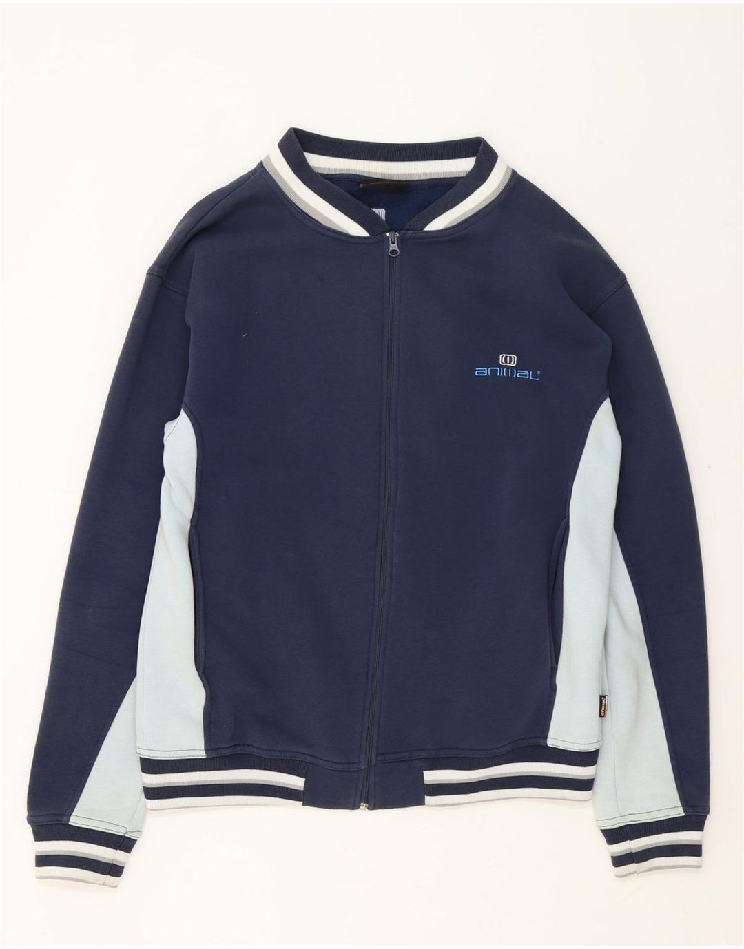 Animal Herre træningsdragt Topjakke XL Marineblå Colourblock Bomuld