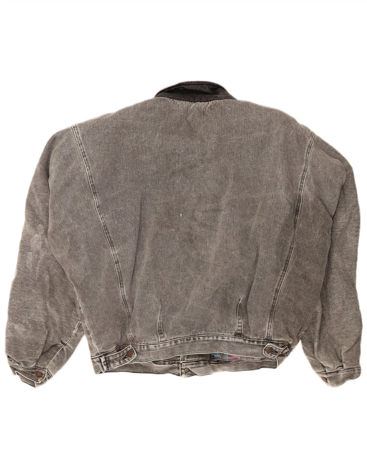 Vintage Herre denimjakke UK 40 Large Grå