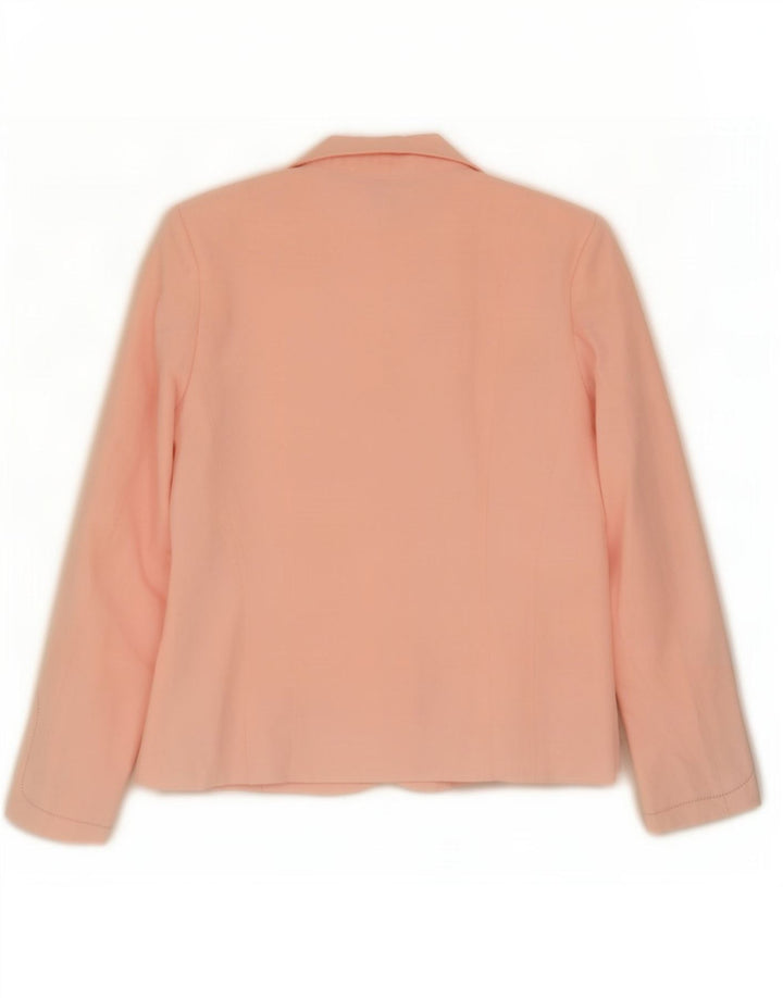 Marks & Spencer Dame 2 Button Blazer Jacket UK 14 Large Pink Lyocell