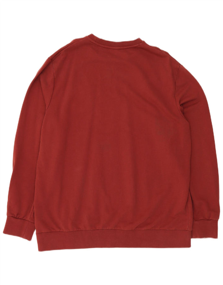 LEVI'S Herre Grafisk Standard Fit Sweatshirt Jumper XL Rødbrun bomuld