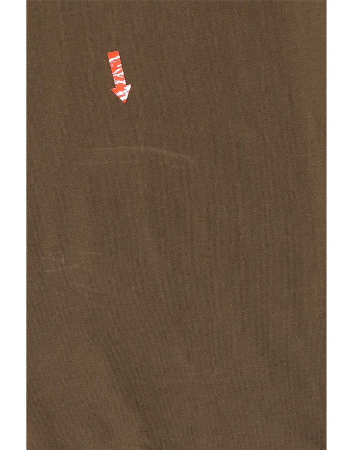 All Saints Herre Regular Fit T-Shirt Top Medium Grøn Bomuld