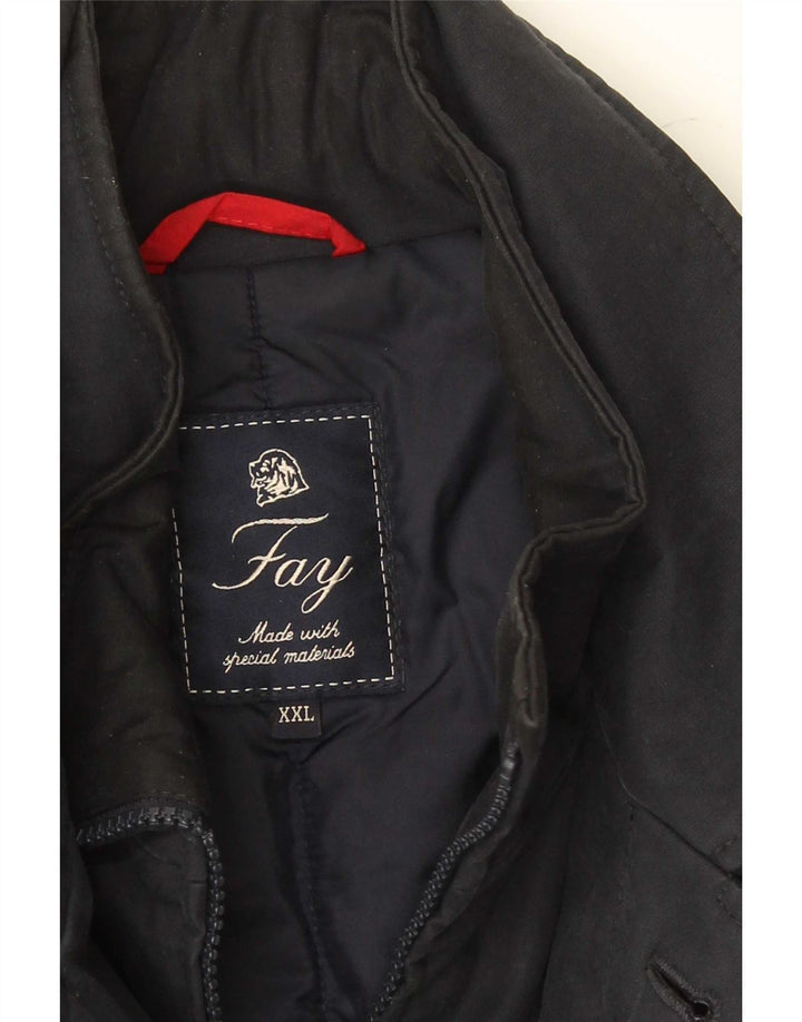 Fay Herre Overfrakke UK 44 2XL Navy Blue