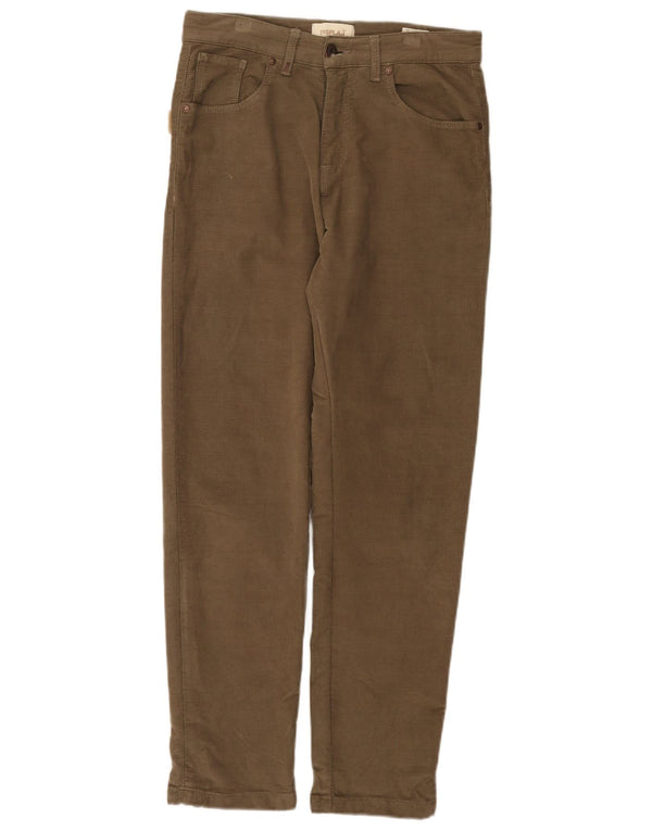Vintage Herre Lige Casual Bukser IT 44 XS W30 L29 Khaki Bomuld