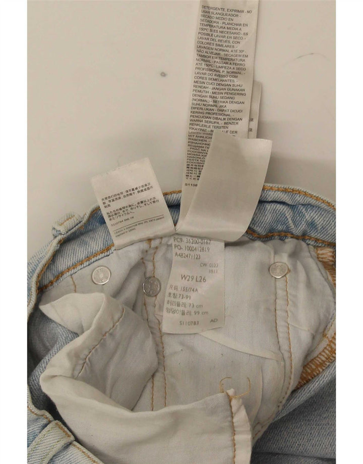 Levi's herre 501 cropped jeans W29 L26 blå bomuld