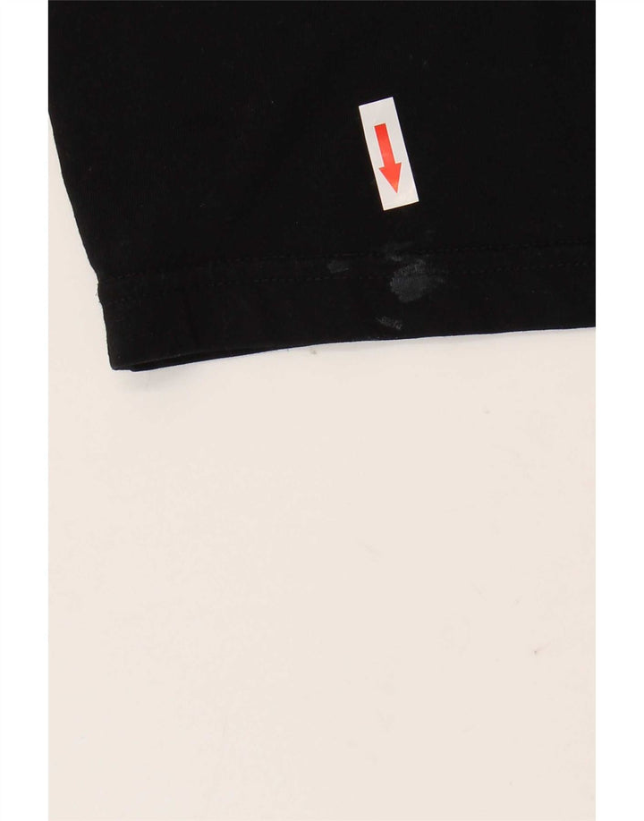 Diesel Herre Grafisk T-Shirt Top Medium Sort Bomuld