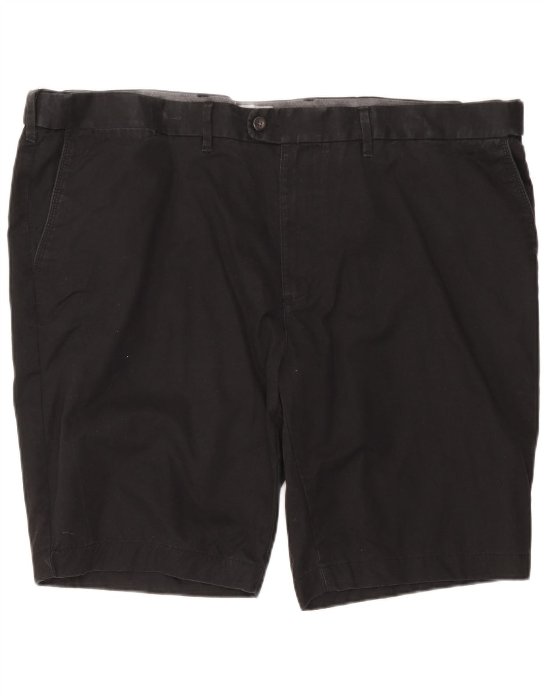 Marks & Spencer Herre Regular Fit Chino Shorts W48 4XL Sort Bomuld