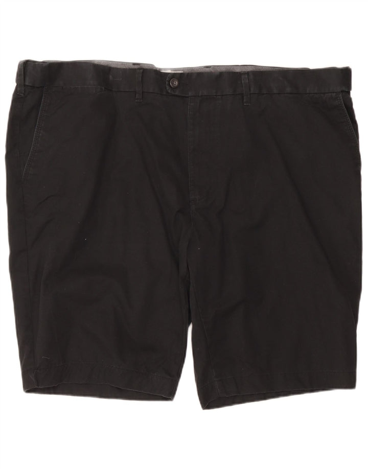 Marks & Spencer Herre Regular Fit Chino Shorts W48 4XL Sort Bomuld