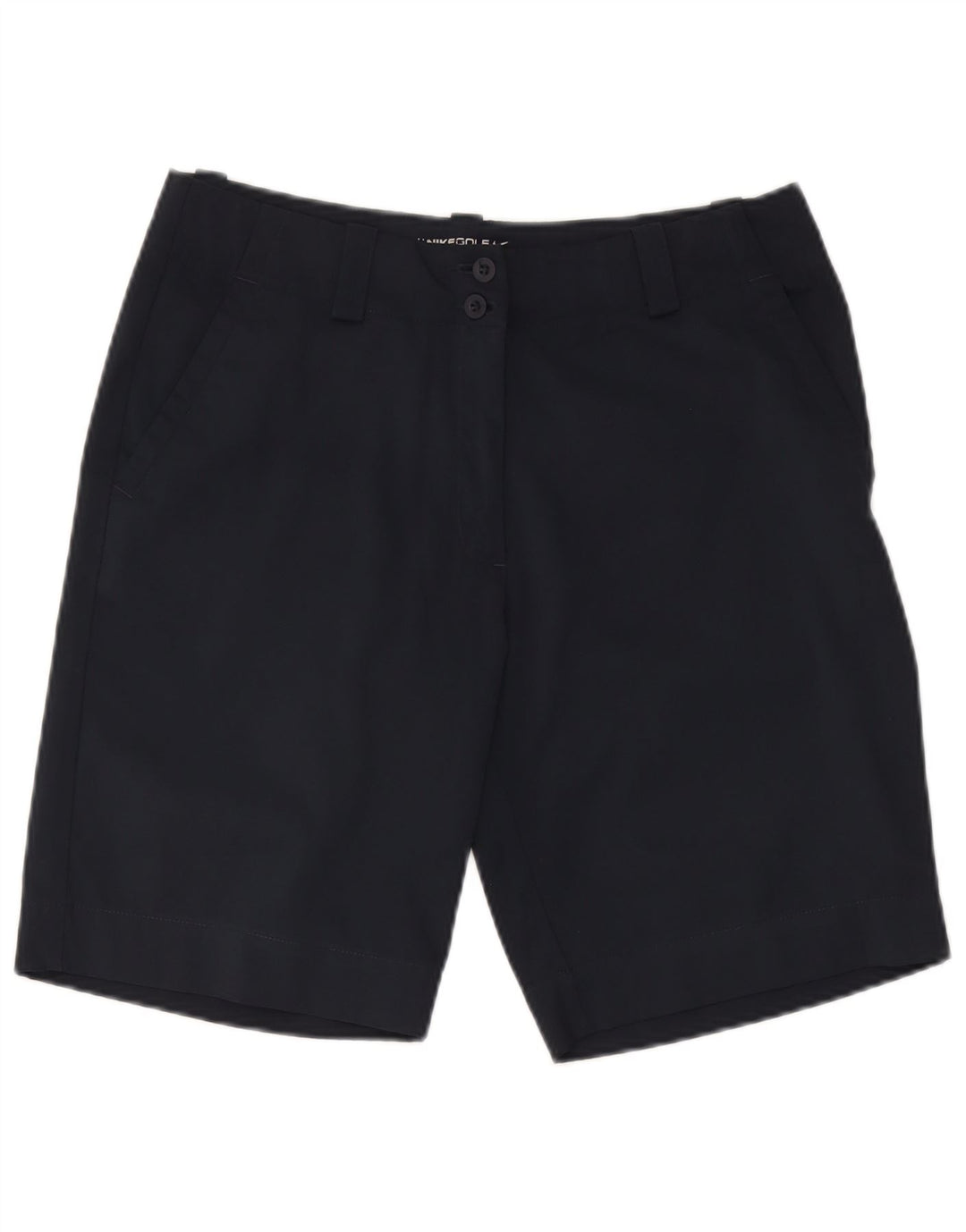 Nike Dame Golf Chino Shorts UK 14 Medium W34 Navy Blue Polyester