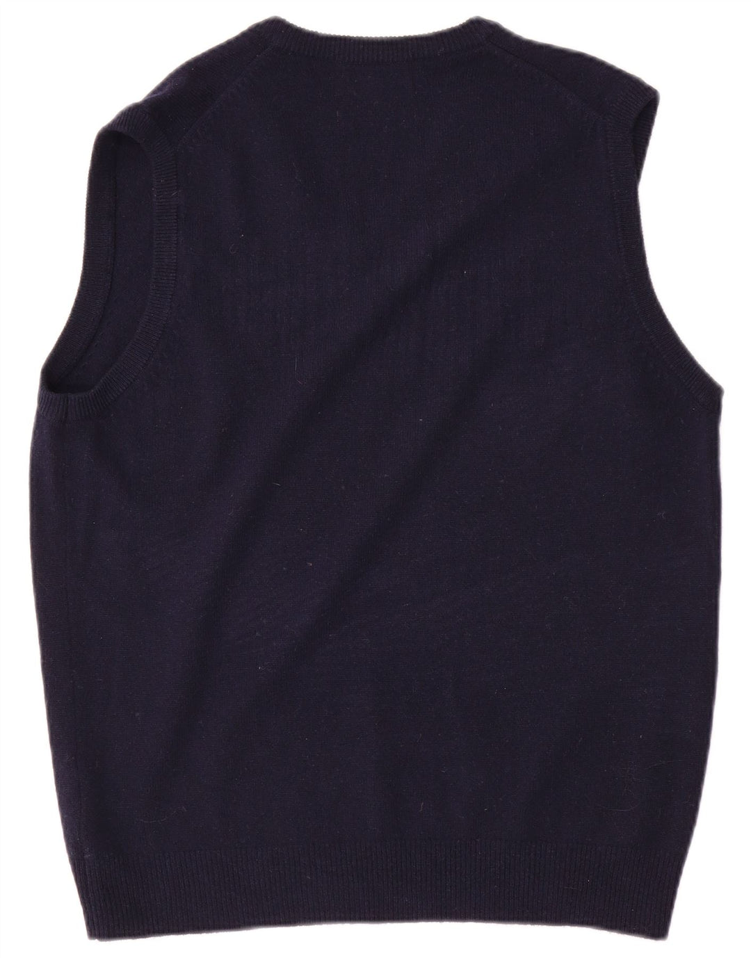 Marks & Spencer Herre Regular Fit Vest Tank Top Medium Marineblå Uld