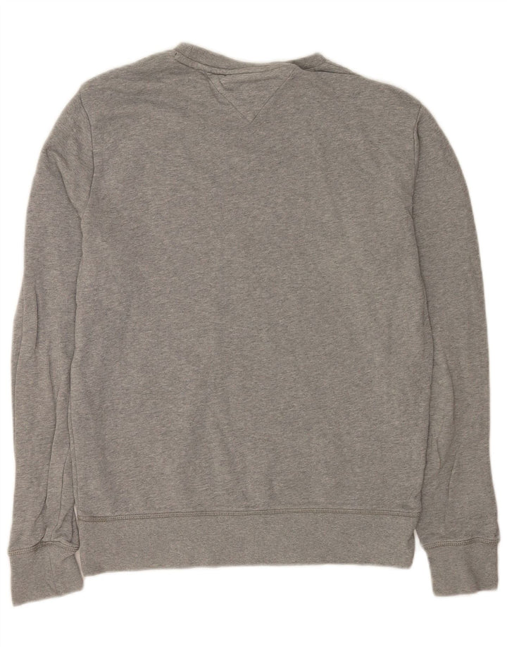 Tommy Hilfiger Herre Vintage Fit Sweatshirt Jumper Medium Grey Flecked