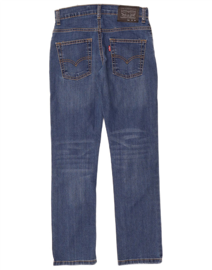LEVI'S Boys 511 Slim Jeans 9-10 år W25 L26 Blå Bomuld