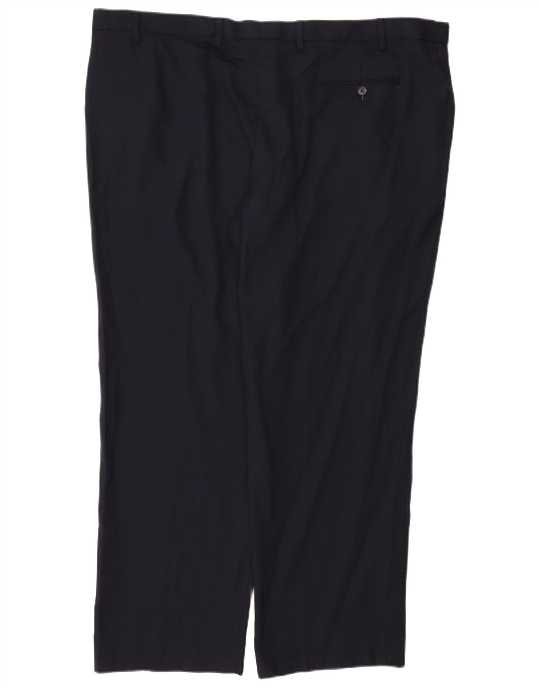 Marks & Spencer Herre Regular Fit Suit Bukser W46 L31 Marineblå polyester