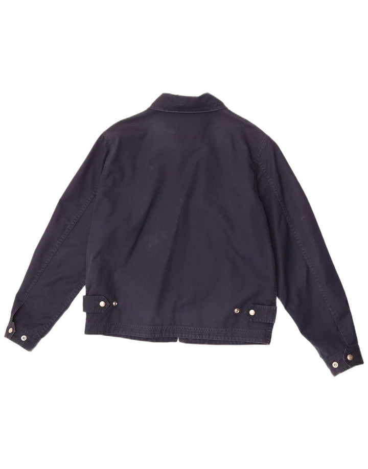 Fay Womens Bomber Jacket UK 14 Medium Navy Blue