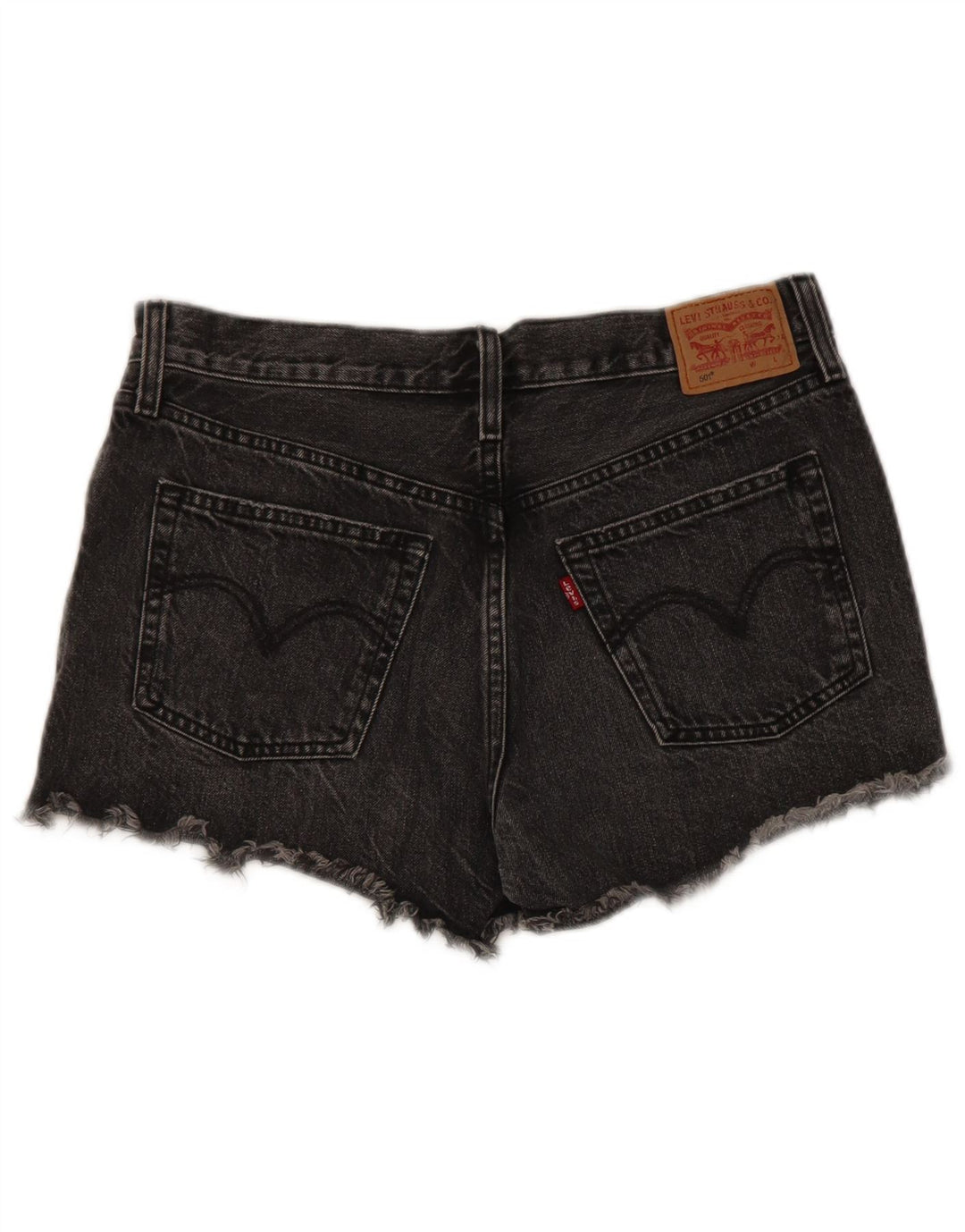 Levi's Womens 501 denimshorts W29 mellemgrå bomuld