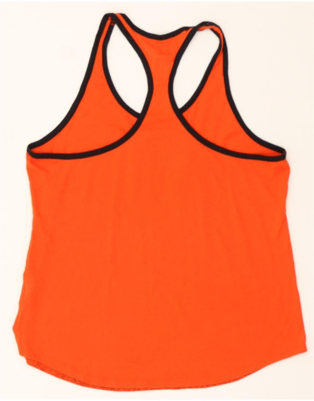 NIKE Womens Dri Fit Graphic Vest Top UK 14 Large Orange Polyester Vintage Nike and Second-Hand Nike from Messina Hembry 