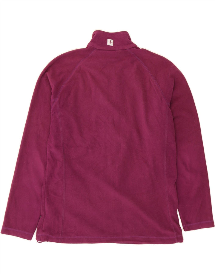 MOUNTAIN WAREHOUSE Womens Fleece Jacket UK 12 Medium Purple Polyester Vintage Mountain Warehouse and Second-Hand Mountain Warehouse from Messina Hembry 